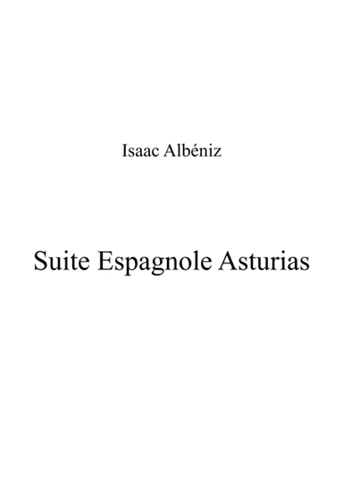 Suite Espagnole Asturias (arr. Patrizia Luraschi)