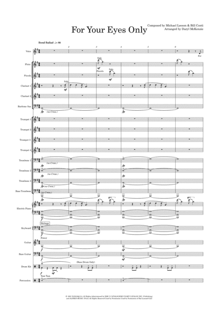 For Your Eyes Only (arr. Daryl McKenzie)