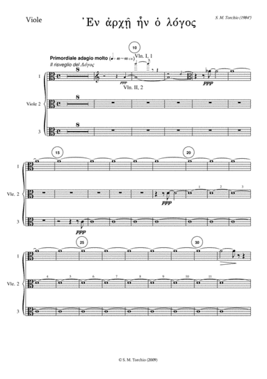 Stefano Maria Torchio: En Archè en o Logos - Viola part