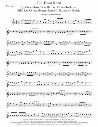 Old Town Road (remix) (arr. Kevin Busse)