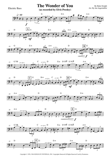 The Wonder Of You (arr. Jan Angermüller)