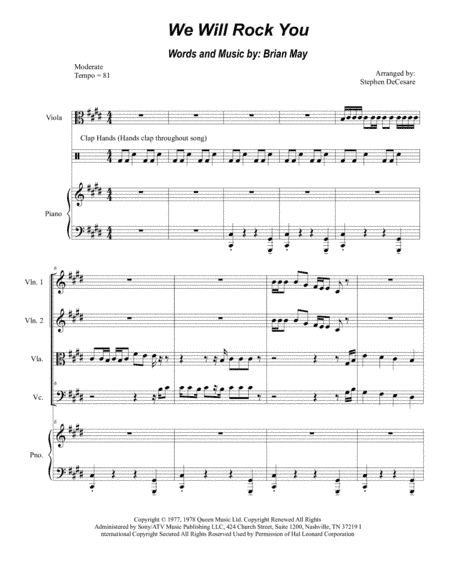 We Will Rock You (arr. Stephen DeCesare)