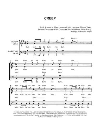 Creep (arr. Rowena Harper)