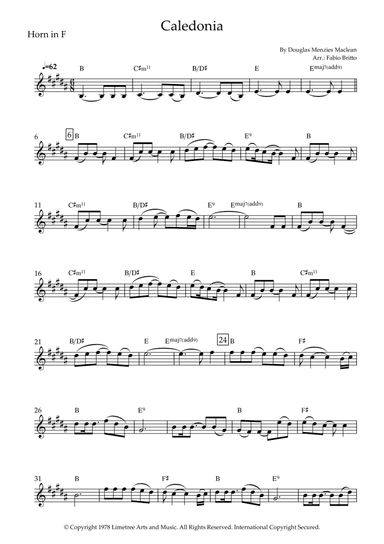 Caledonia (arr. Fabio Britto)
