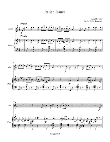Italian Dance (arr. Nick Lacanski)