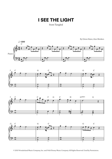 I See The Light (arr. Cadenza Editions)