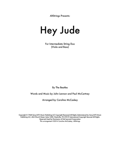 Hey Jude (arr. Caroline McCaskey)