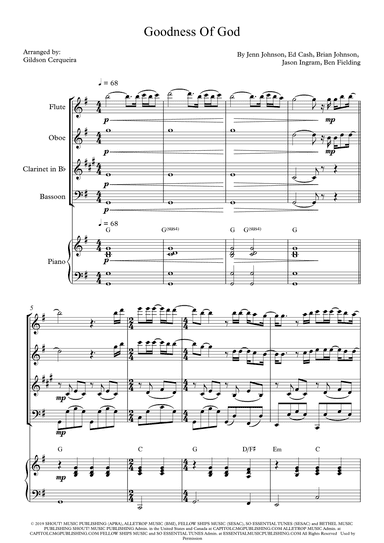 Goodness Of God (arr. Gildson Cerqueira)