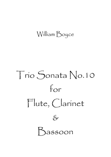 Trio Sonata No.10 (arr. Spence Bundy)