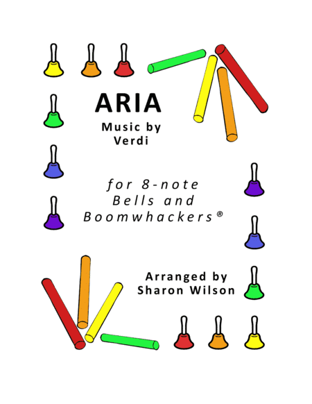 Aria for 8-note Bells and Boomwhackers® (with Black and White Notes) (arr. Sharon Wilson)