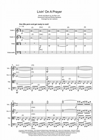 Livin' On A Prayer (arr. Iain Jackson)