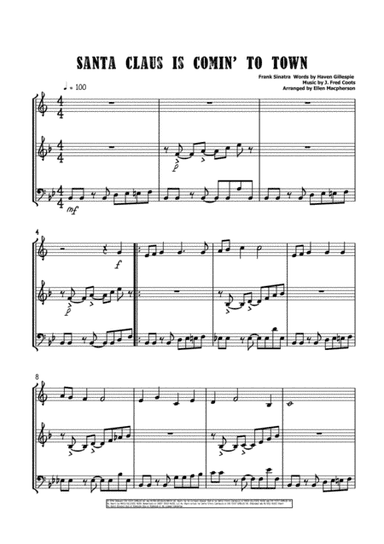 Santa Claus Is Comin' To Town (arr. Ellen Macpherson)