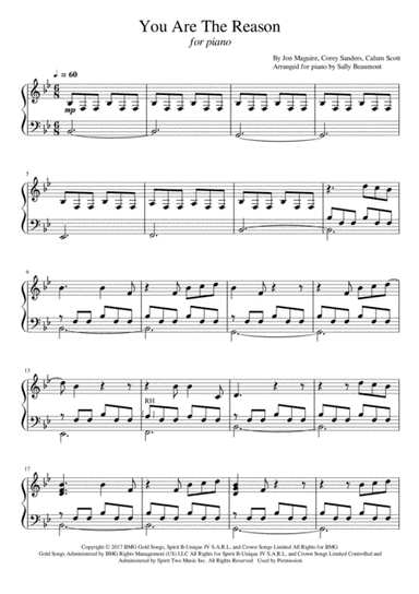 You Are The Reason (arr. Sally Beaumont)