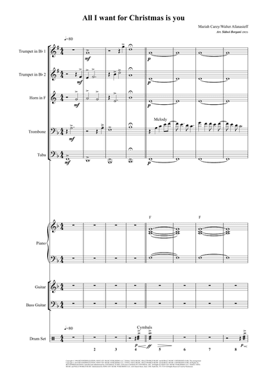 All I Want For Christmas Is You (arr. Sidnei Borgani)