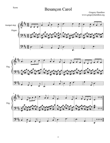 Besançon Carol - People Look East - Alternate Harmonization