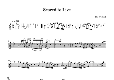 Scared To Live (arr. Julia Mills)