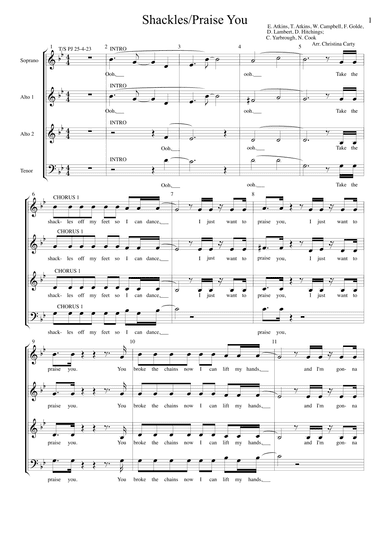 Shackles (praise You) (arr. Christina Carty)