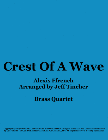 Crest Of A Wave (arr. Jeff Tincher)