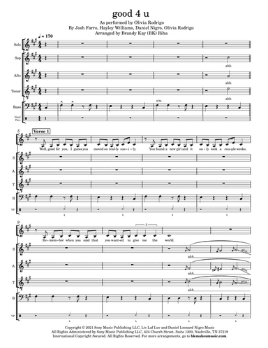 Good 4 U (arr. Brandy Kay Riha / BK Riha)