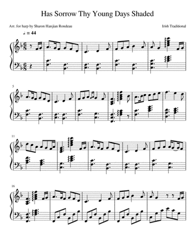 Has Sorrow Thy Young Days Shaded (arr. Sharon Hanjian Rondeau)