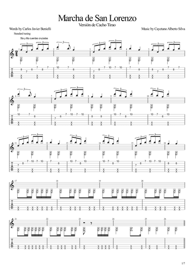 Marcha de San Lorenzo (Argentine march) (arr. Leonardo Ramos)