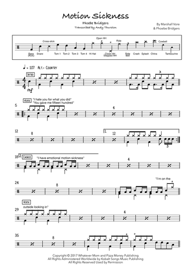 Motion Sickness (arr. Andy Thurston)