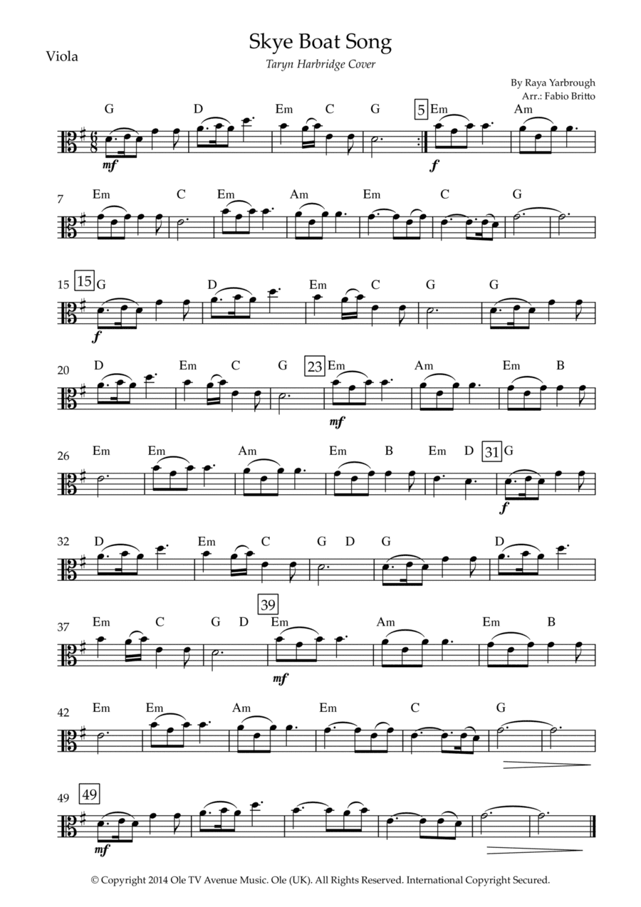 Skye Boat Song (arr. Fabio Britto)