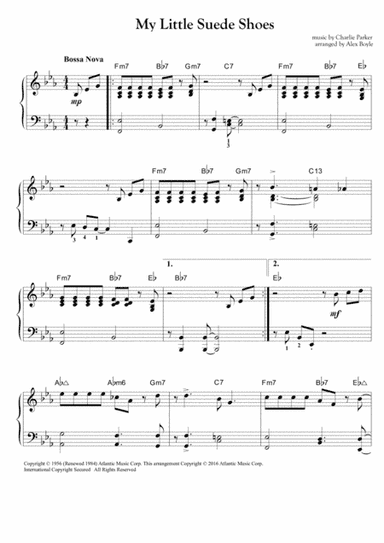 My Little Suede Shoes (arr. Alex Boyle)
