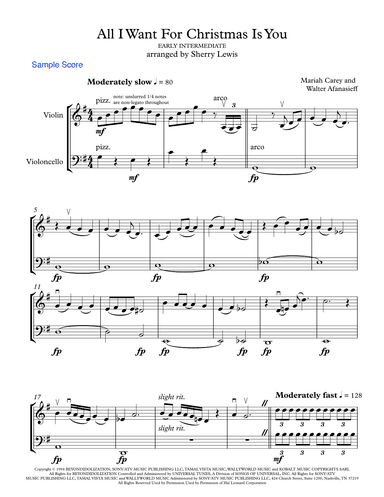 All I Want For Christmas Is You (arr. Sherry Lewis)