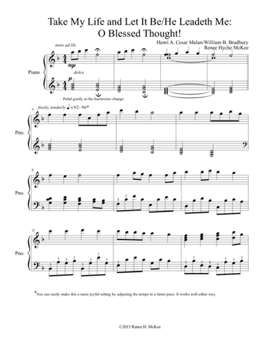 Take My Life and Let It Be/He Leadeth Me: O Blessed Thought! (arr. Renee Hyche McKee)