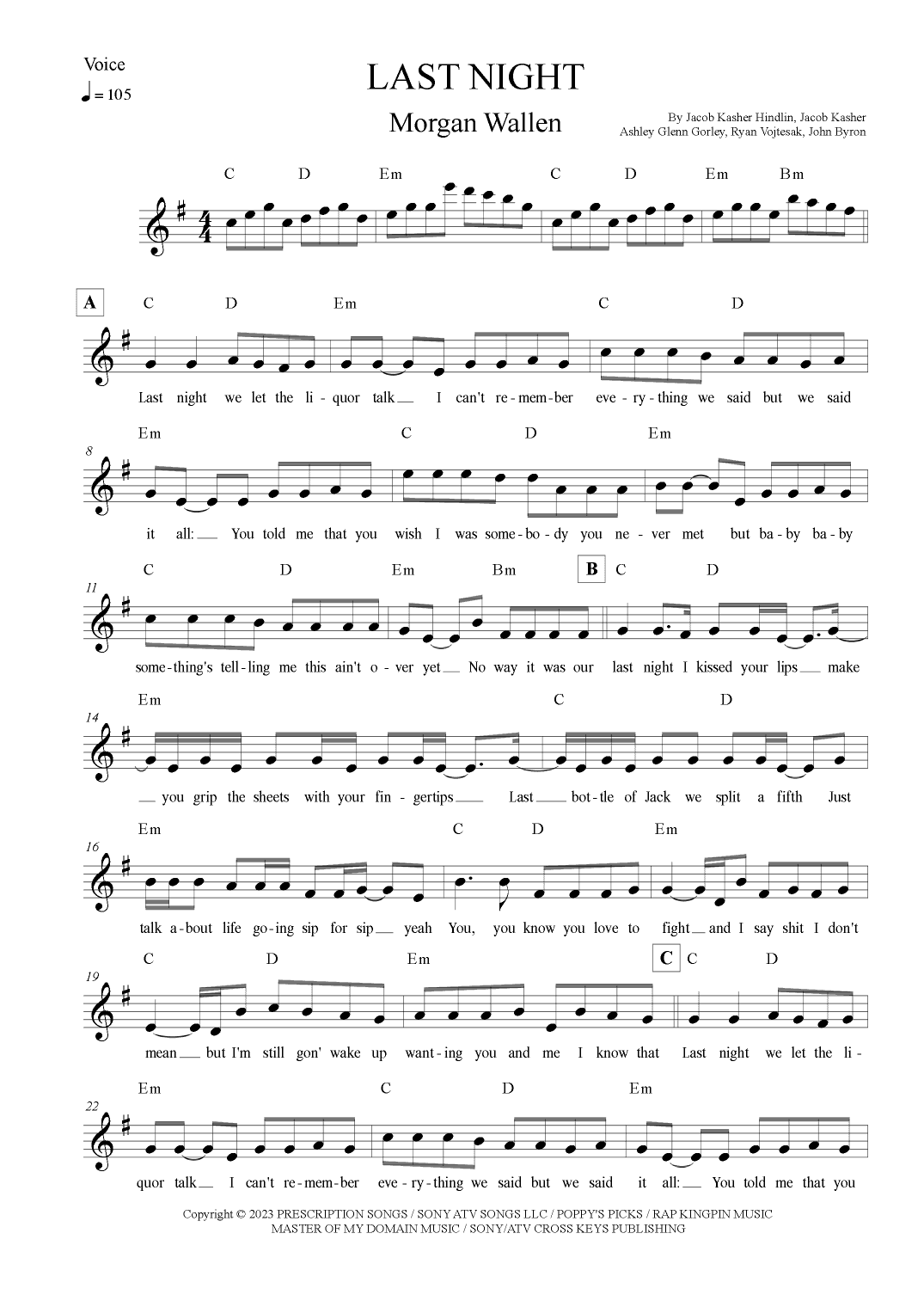 Last Night (arr. Leo Silva)
