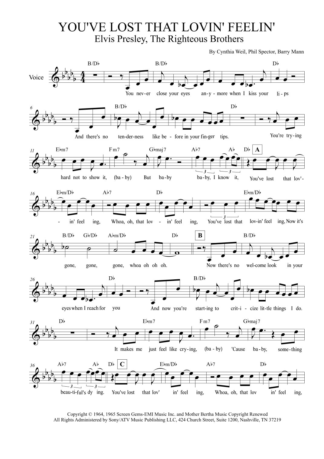 You've Lost That Lovin' Feelin' (arr. Leo Silva)