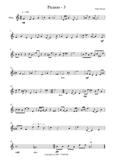 Picasso 3 for Oboe