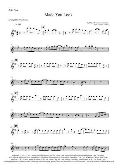 Made You Look (arr. Alex Souza)