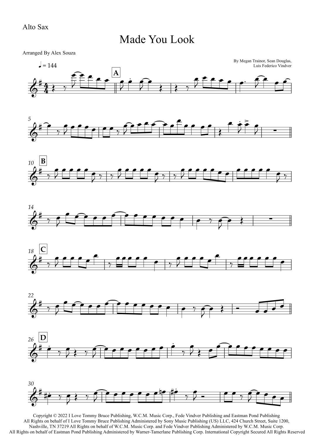 Made You Look (arr. Alex Souza)