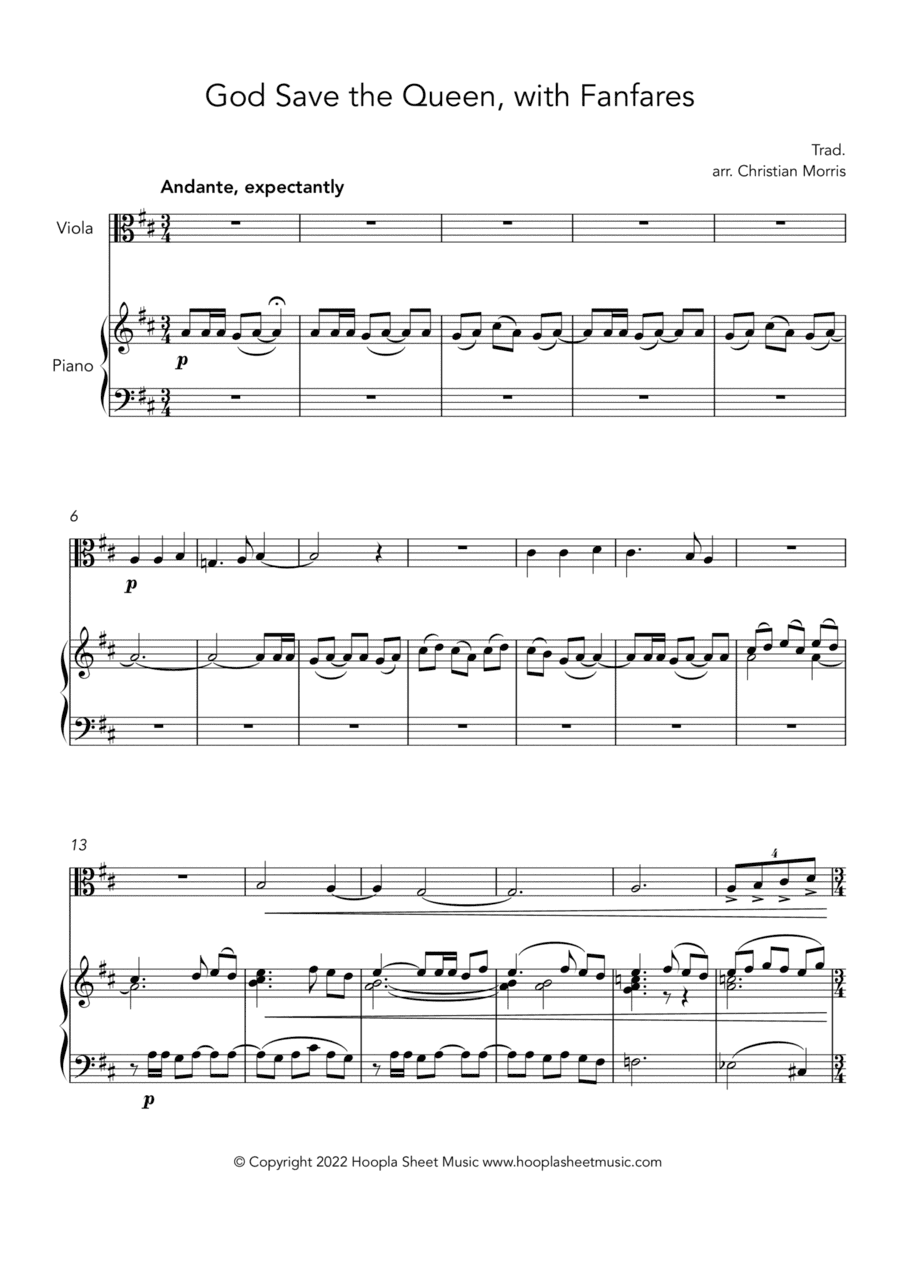 God Save the Queen, with Fanfares (arr. Christian Morris)