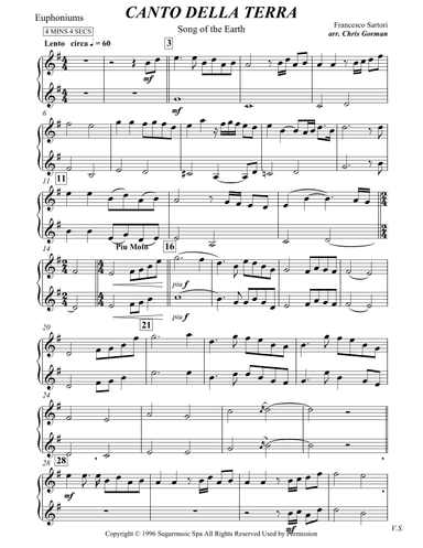 Canto Della Terra (arr. Chris Gorman)