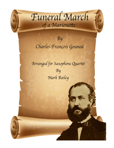 Funeral march of a Marionette for Saxophone Quartet (arr. markusmuzik)