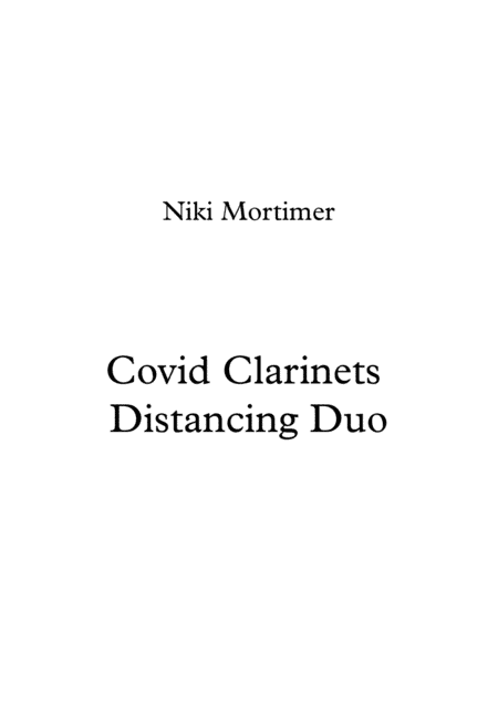 Covid Clarinets Distancing Duo