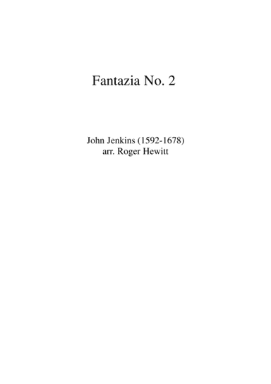 Jenkins - Fantazia No. 2 (arr. Roger Hewitt)