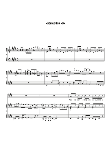 Machine Gun Man (arr. Biegler)