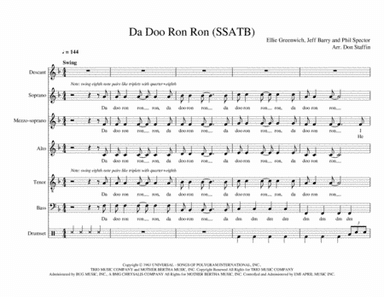 Da Doo Ron Ron (when He Walked Me Home) (arr. Don Staffin)