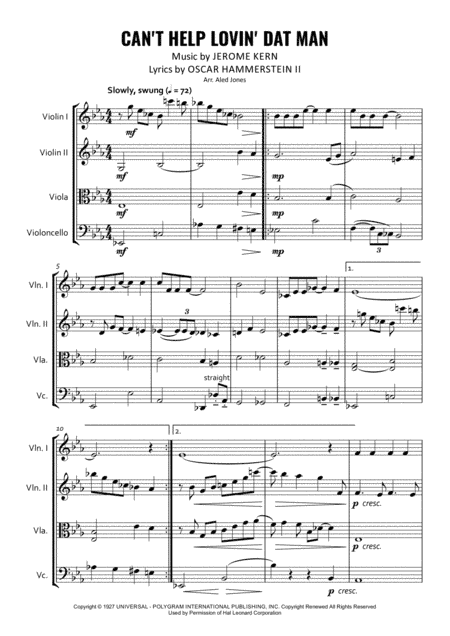 Can't Help Lovin' Dat Man (arr. Aled Jones)