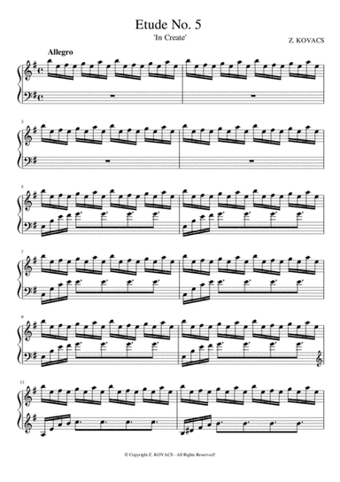 Etude No. 5 'In Create'