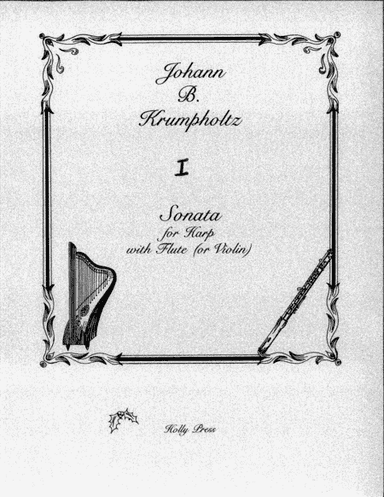 Sonata No. 1 for Harp and Flute (or Violin) (arr. Holly Avesian)