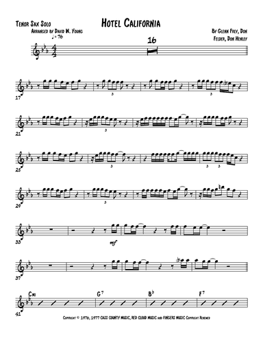 Hotel California (arr. David W. Young)