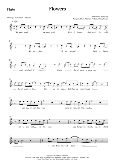 Flowers (arr. William F. Maciel)