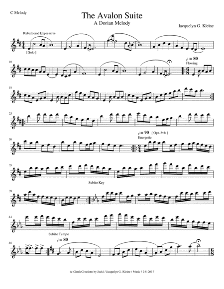 "The Avalon Suite" a Dorian Melody