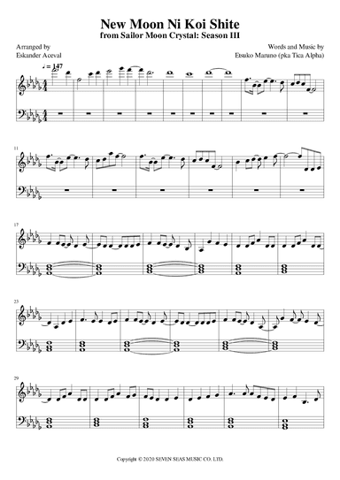 New Moon Ni Koi Shite (arr. Eskander Aceval)