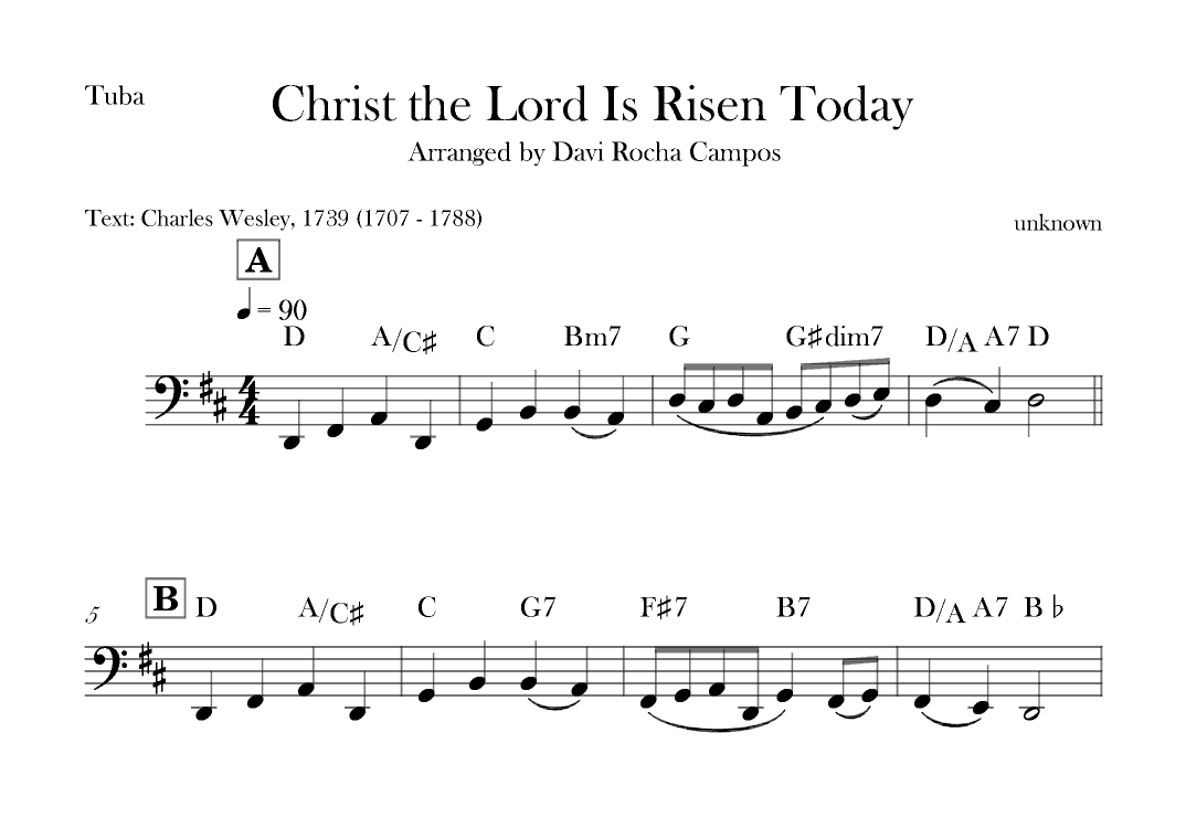 Christ the Lord is Rises today (arr. Davi Rocha Campos)